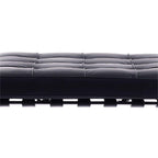 Barcelona Stool - button-tufted cushion detail on the leather-style top