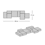 Extrasoft Sofa - Combo 2 - modular sofa combination from Nue Modern
