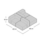 Le Mura Sofa Comb 4 - low modular sofa from Nue Modern