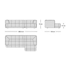 Flex Sofa Combo 3 - modular sofa element from Nue Modern