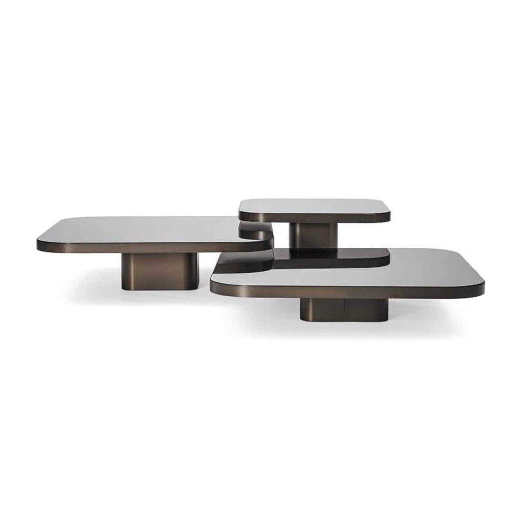 Bow Coffee Table in bronze - Guilherme Torres-inspired table with an arched base