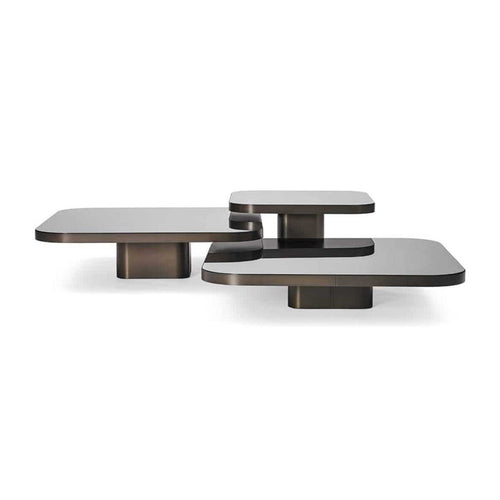 Bow Coffee Table in bronze - Guilherme Torres-inspired table with an arched base