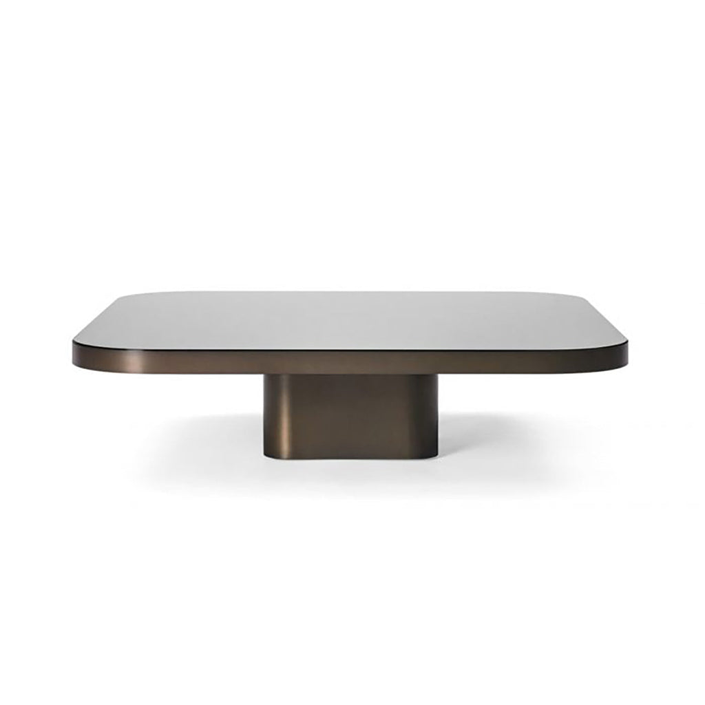 Bow Coffee Table in bronze - contemporary low table with an arched profile
