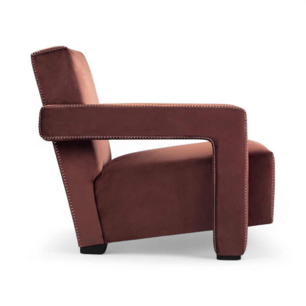 Utrecht Armchair - canted back and wide flat arms
