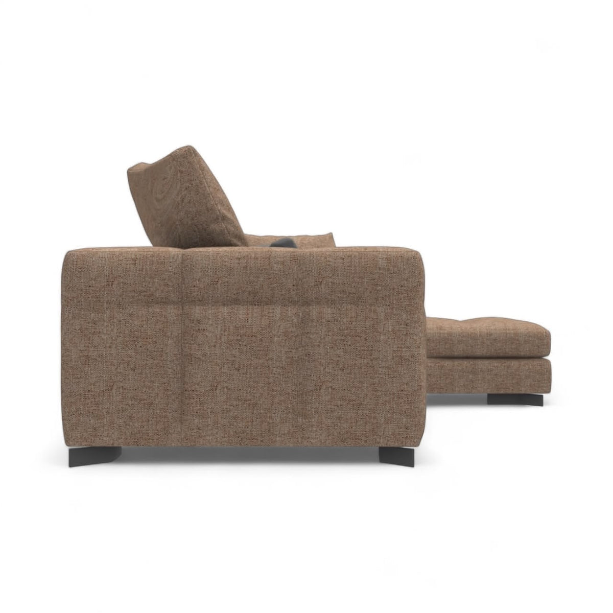 Portman 3-Seater Sofa with Chaise - tailored lines and defined arms