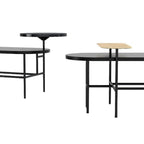 JH7 Palette Coffee Table - slim frame supporting the tops