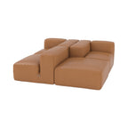 Le Mura Sofa Comb 4 - low-slung modular seating with upholstered walls