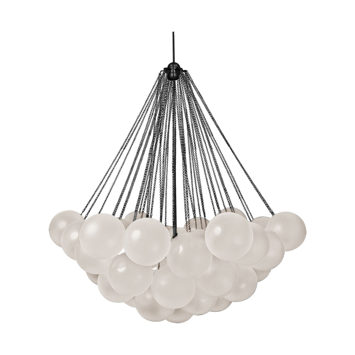 Cloud Chandelier - soft, glare-free light from concealed bulbs
