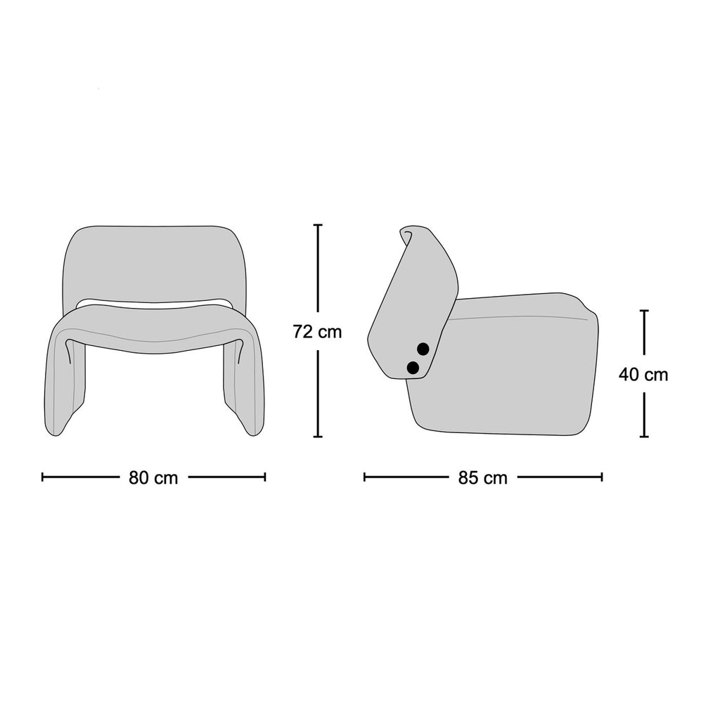 Ondine Lounge Chair - curved lounge chair from Nue Modern