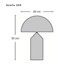 Atollo Table Lamp - Magistretti-inspired lamp reduced to elemental shapes