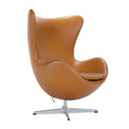 Egg Chair - swivel base on a polished four-star foot