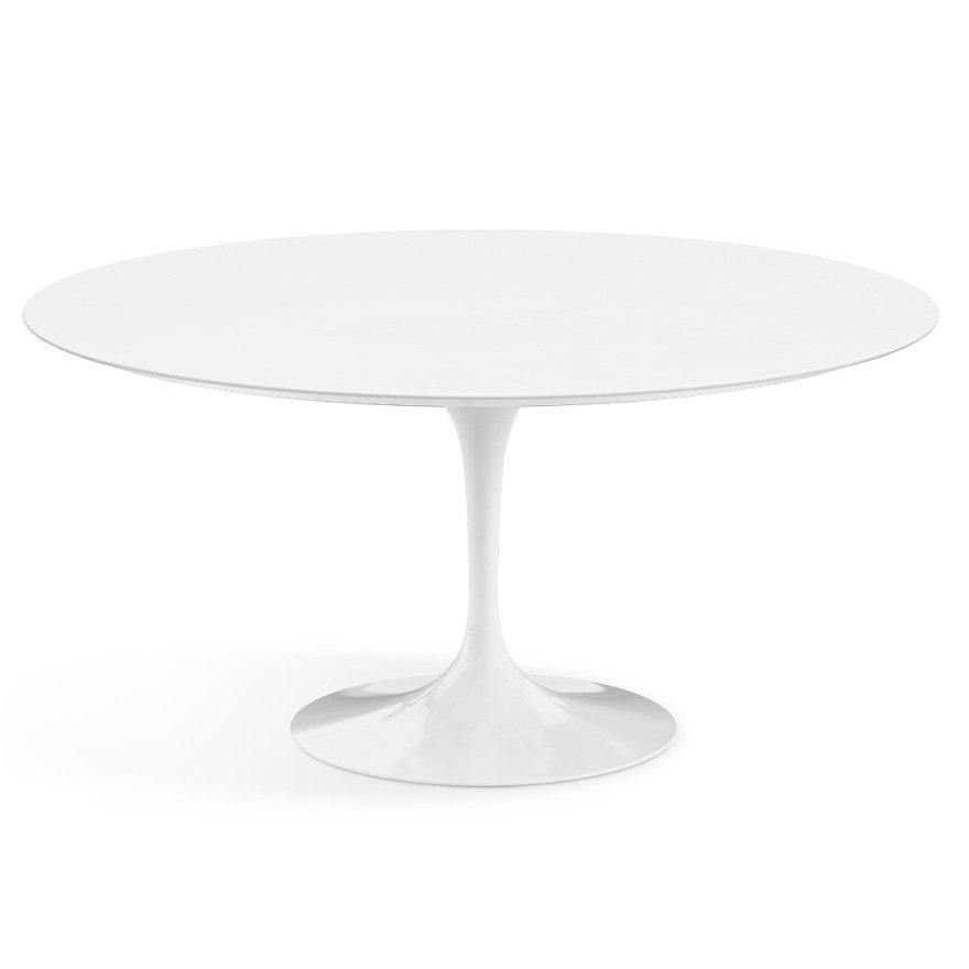 Pedestal Dining Table - black or white top and base