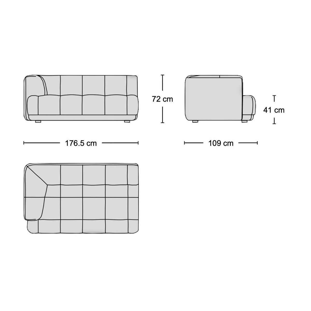 Flex Wide Module - part of a configurable modular sofa