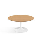 Pedestal Low Table - Wood Top - Eero Saarinen-inspired wooden coffee table