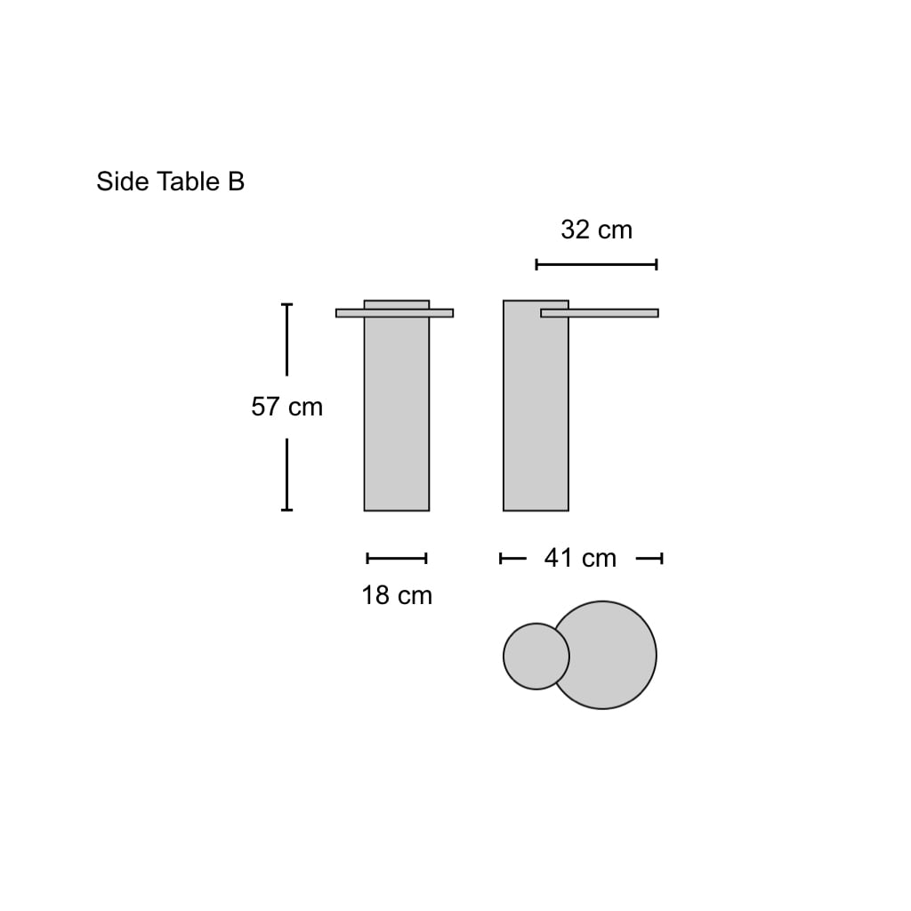 Salute Tables - white, black and copper finish options