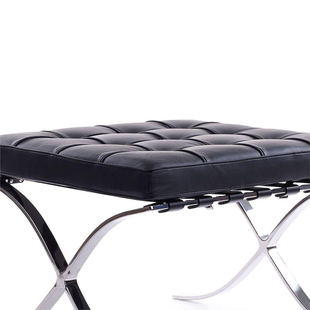 Barcelona Stool - modernist footstool and occasional seat in one