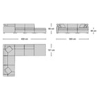 Cloud Modular L-Shaped Sofa - L-shaped deep lounging sofa from Nue Modern