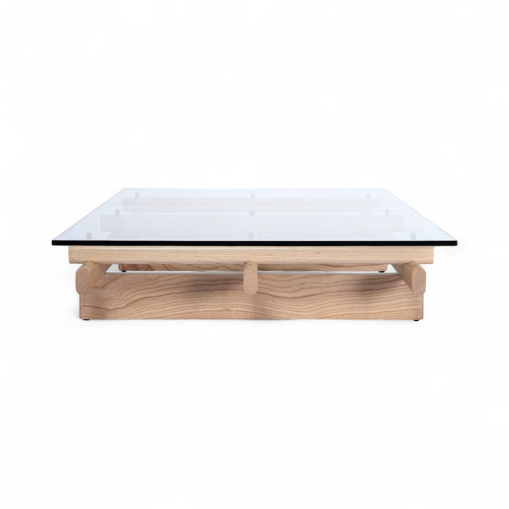 Sengu Large Coffee Table - Japanese-influenced sculptural base