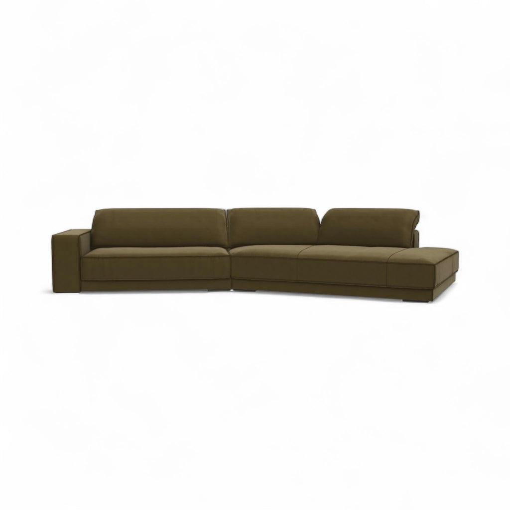 Budapest Large Sectional Sofa - plump cushioning built for full evening occupation