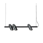 Cirkus Rail Lamp - evenly spaced shades casting rhythmic light