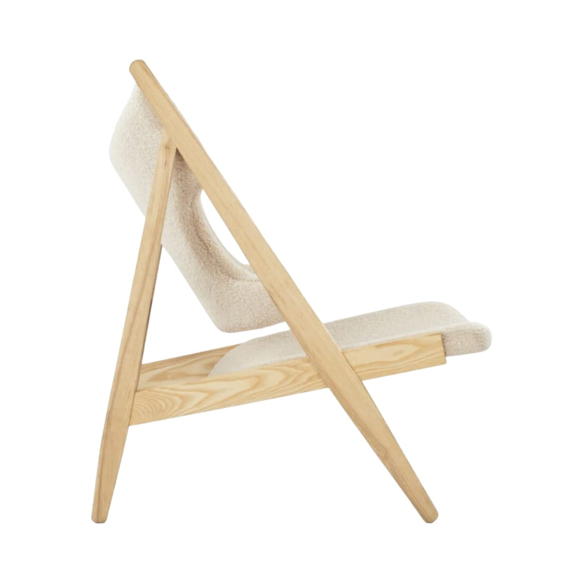 Knitting Lounge Chair - upholstered shell with fine seams