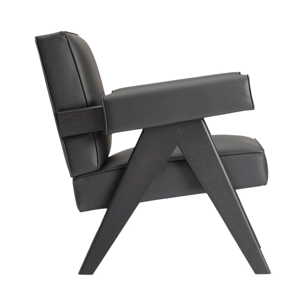 Capitol Armchair - available in oak, walnut and black leather finishes