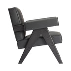 Capitol Armchair - available in oak, walnut and black leather finishes
