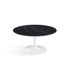 Pedestal Low Table - Marble Top - available with a Carrara marble top
