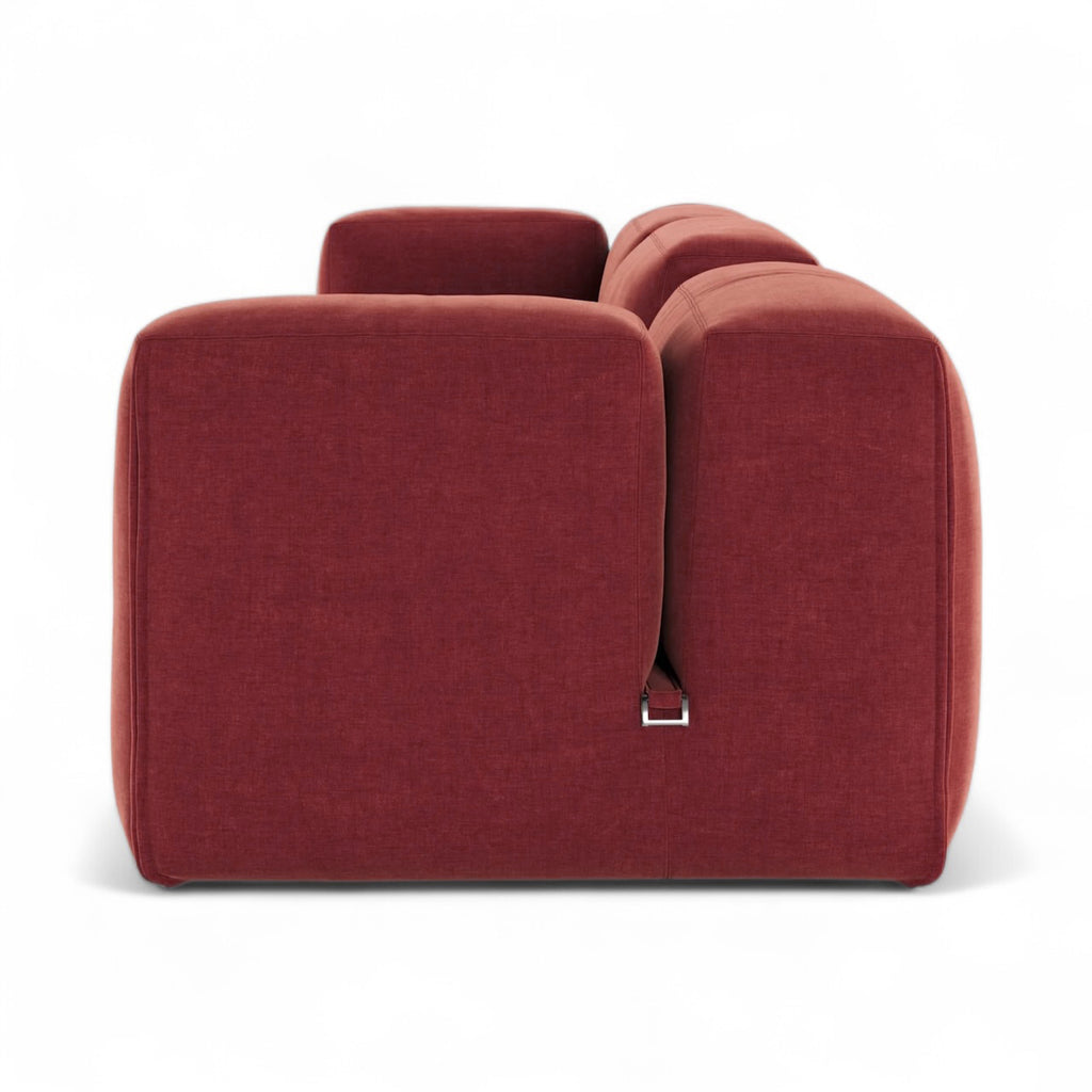 Le Mura Sofa Comb 3 - low-slung modular seating with upholstered walls