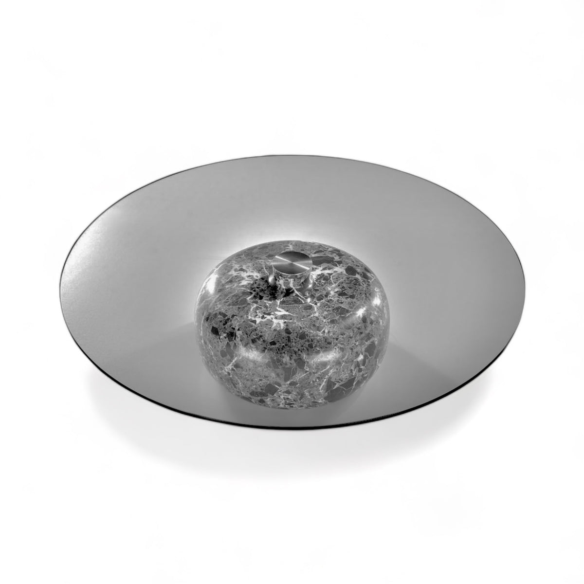 Pillet Coffee Table - available in smoked glass with grey marble