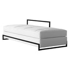 Eileen Gray Daybed - polished chrome frame