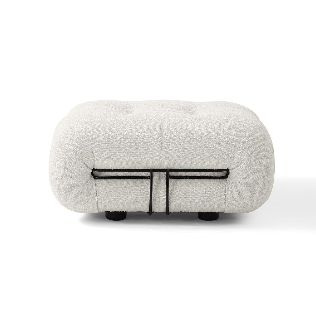 Soriana Ottoman - polished chrome clasp