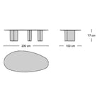 Luca Dining Table - stone dining table from Nue Modern