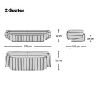 Dexter Sofa - comfortable three-seater with clean lines
