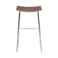 Kees Barstool - upholstered barstool with a curved back