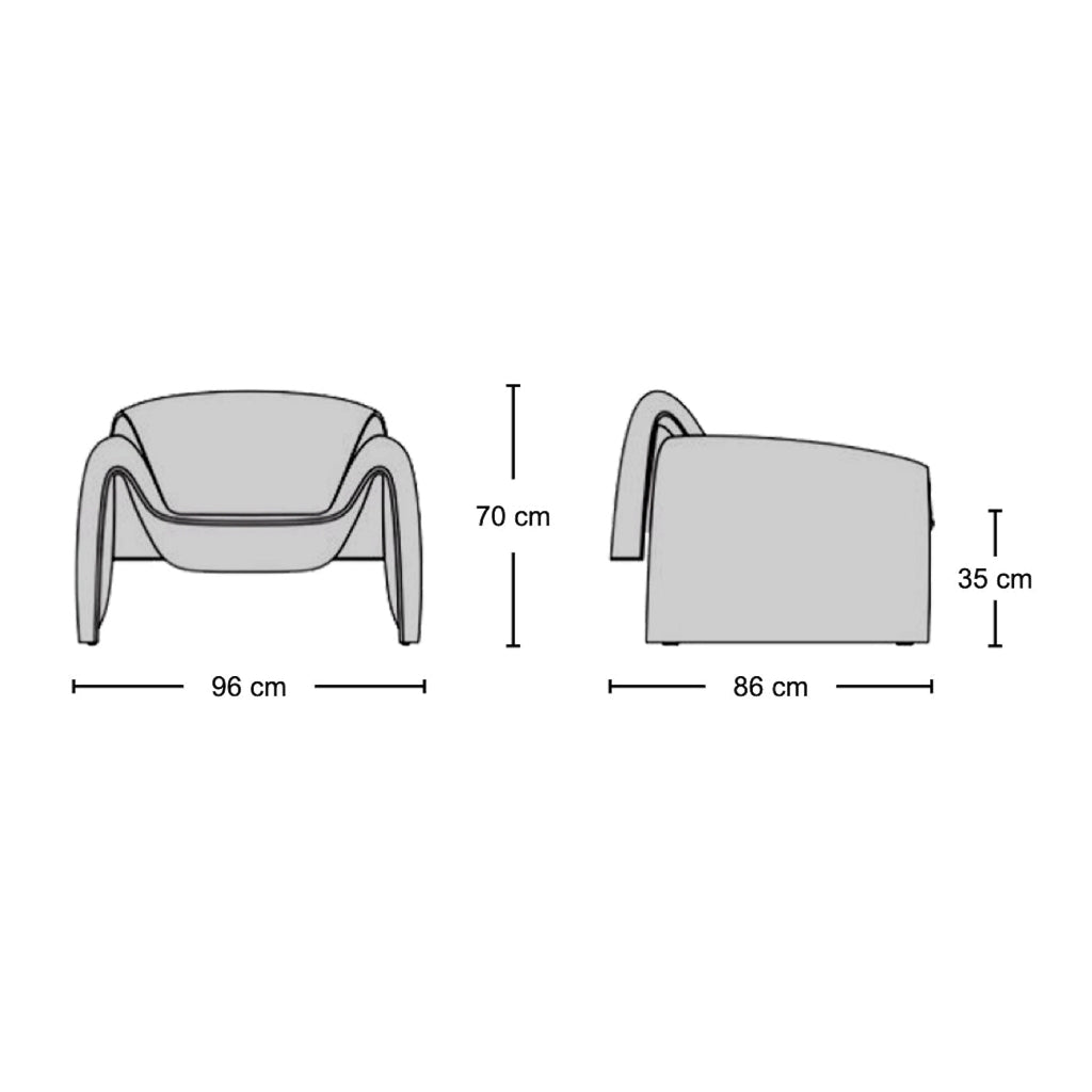 Le Club Armchair - club armchair from Nue Modern