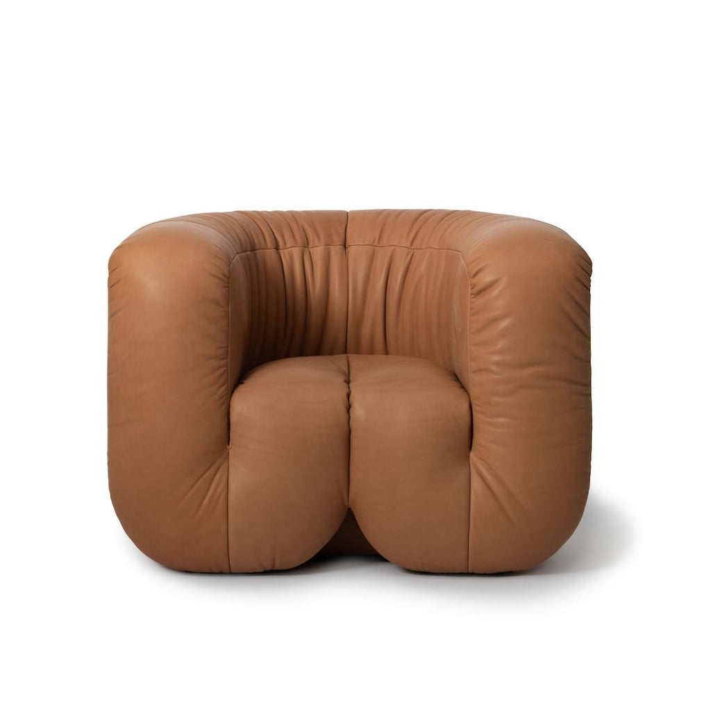 DS 707 Armchair - low, wide lounge chair with softly draped upholstery