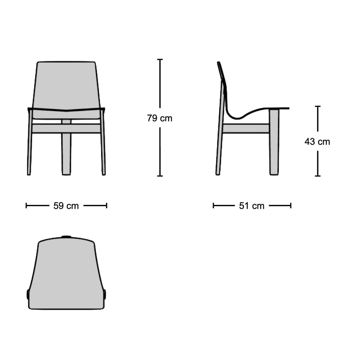 Tre 3 Dining Chair - dining chair from Nue Modern