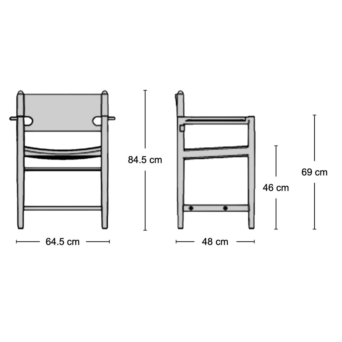 Spanish Dining Armchair - dining armchair from Nue Modern