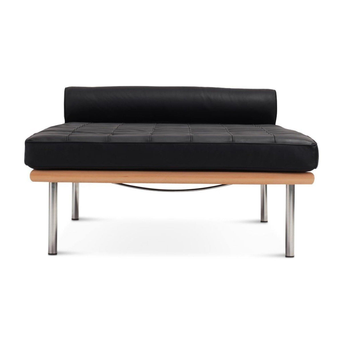 Barcelona Daybed - 1929-inspired tufted leather-style upholstery detail