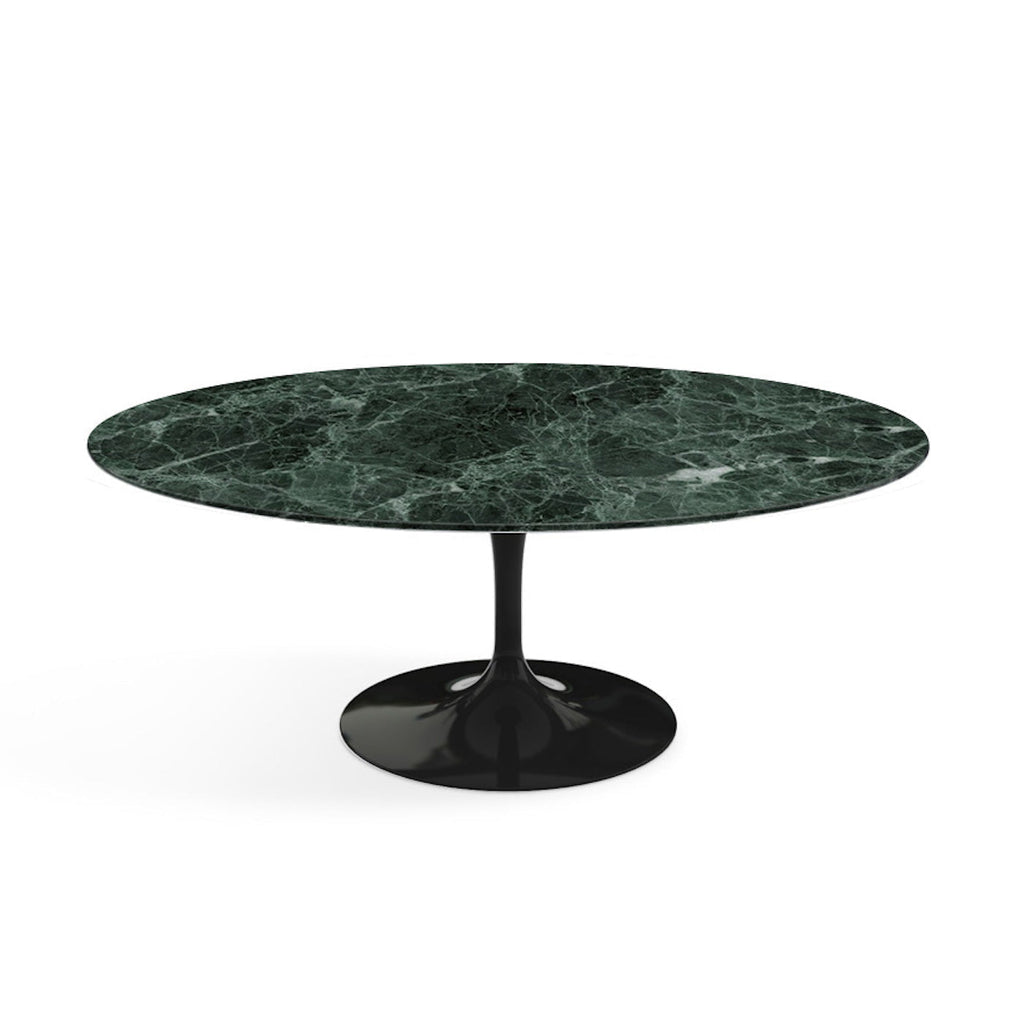 Oval Pedestal Coffee Table - Marble Top - oval coffee table for the living room