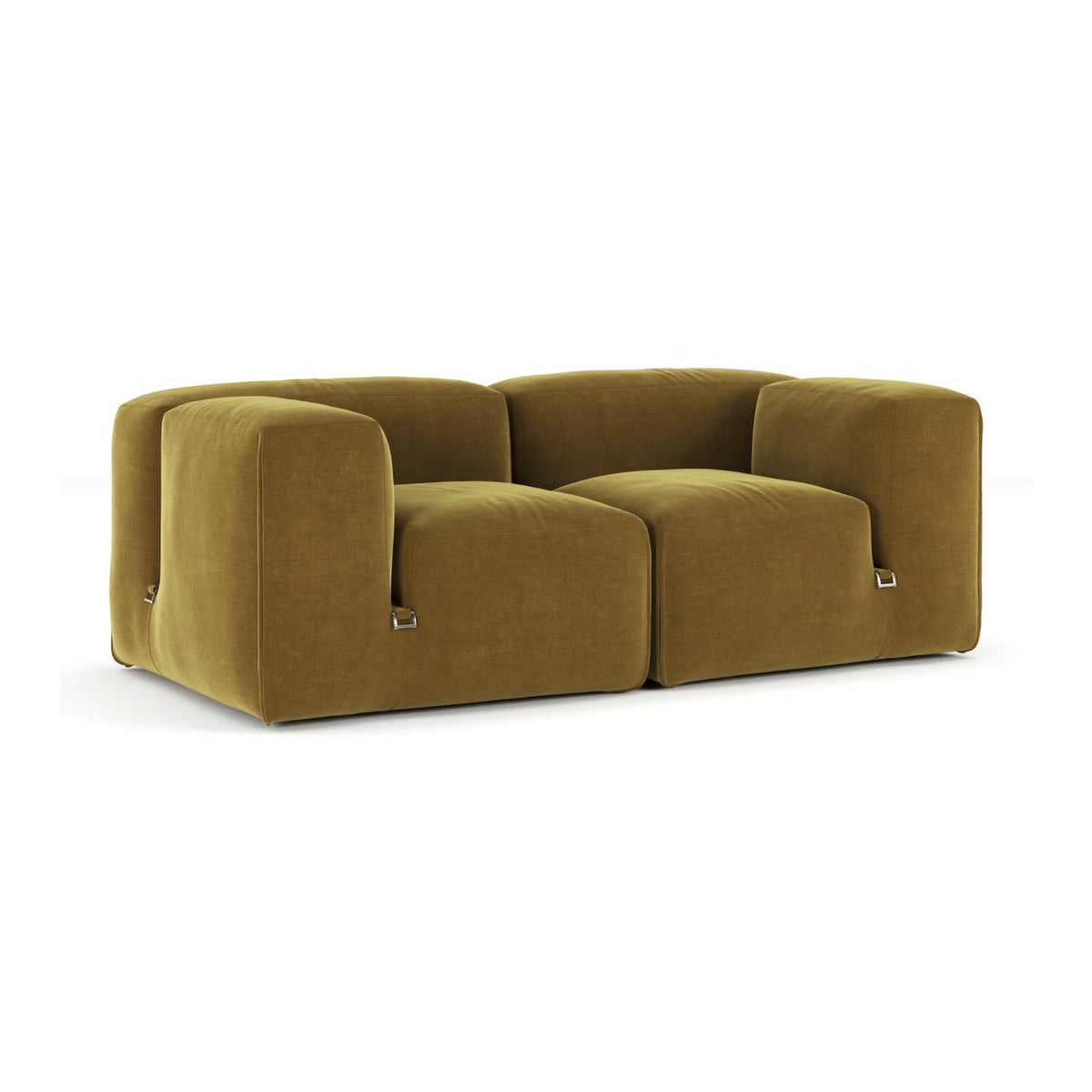 Le Mura 2-Seater Sofa - two deep-padded blocks with integrated seat and back