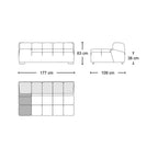 Tufty modular sofa TF016 - quality upholstery