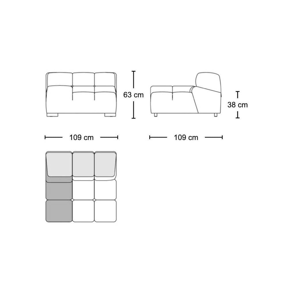 Tufty modular sofa TF014 - quality upholstery