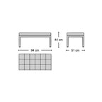 Florence 2-Seater Bench - mid-century bench from Nue Modern