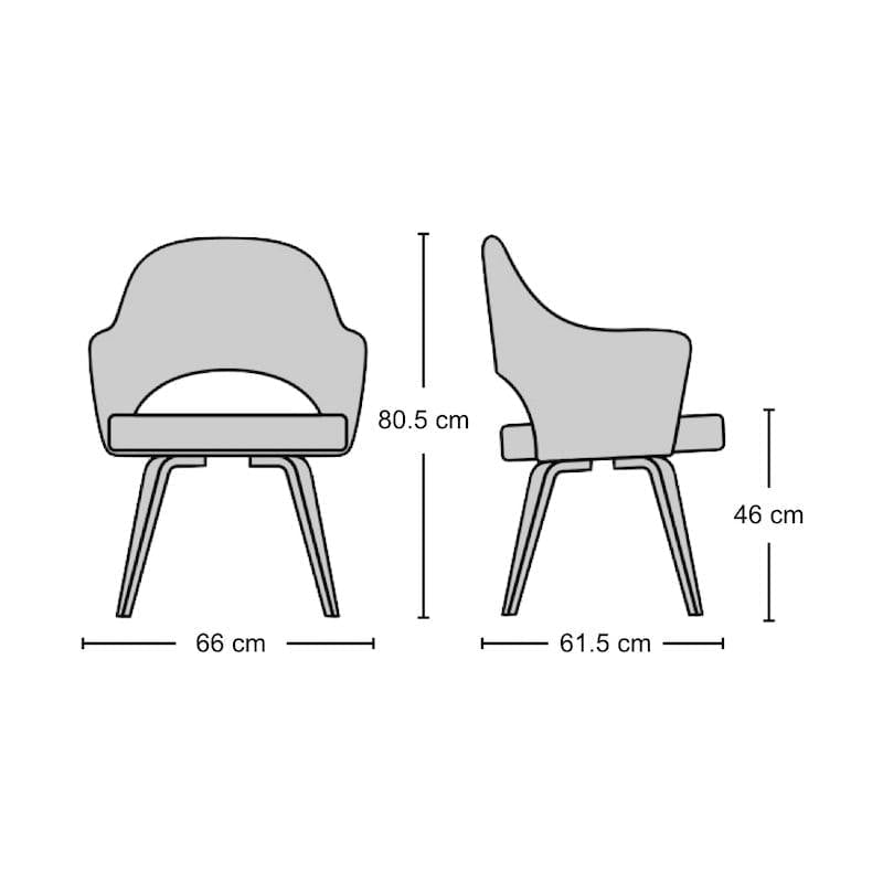 Saarinen Conference Armchair - conference armchair from Nue Modern