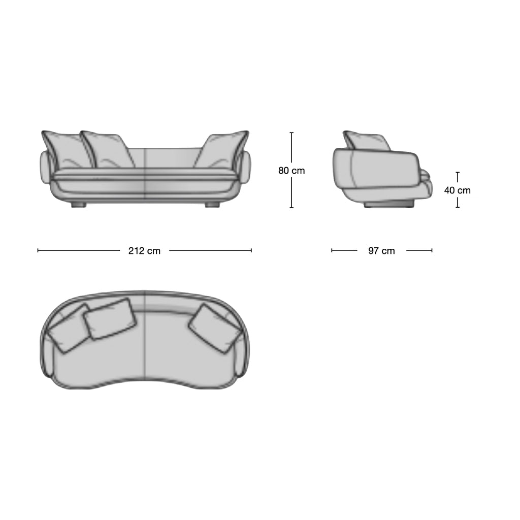 Ralph 2-Seater Sofa - two-seater sofa from Nue Modern