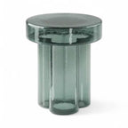 Soda Side Table - tinted glass casting coloured light