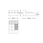 Tufty modular sofa TF019 - quality upholstery