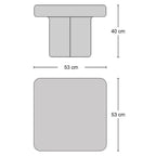 Soda Square Coffee Table - square glass coffee table from Nue Modern